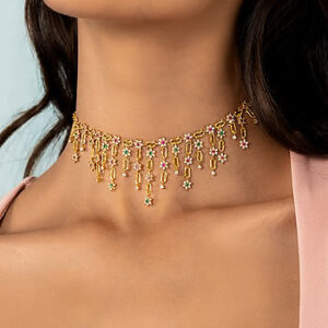 Petals & Pearls Drops Garden - Love Choker